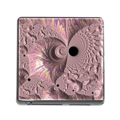 Fractal Tender Rose Cream Memory Card Reader (square 5 Slot) by Pakrebo