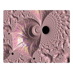 Fractal Tender Rose Cream Double Sided Flano Blanket (large)  by Pakrebo