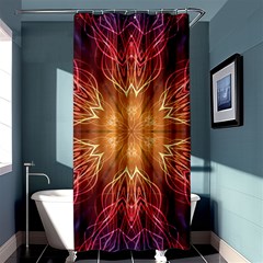 Fractal Abstract Artistic Shower Curtain 36  X 72  (stall)  by Pakrebo