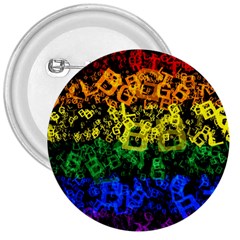 Lgbt Pride Rainbow Gay Lesbian 3  Buttons by Pakrebo