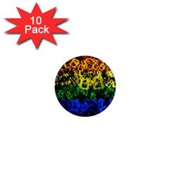 Lgbt Pride Rainbow Gay Lesbian 1  Mini Magnet (10 Pack)  by Pakrebo