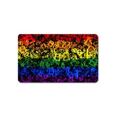 Lgbt Pride Rainbow Gay Lesbian Magnet (name Card) by Pakrebo