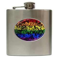 Lgbt Pride Rainbow Gay Lesbian Hip Flask (6 Oz) by Pakrebo