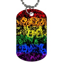 Lgbt Pride Rainbow Gay Lesbian Dog Tag (two Sides) by Pakrebo