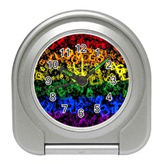 Lgbt Pride Rainbow Gay Lesbian Travel Alarm Clock by Pakrebo