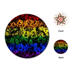 Lgbt Pride Rainbow Gay Lesbian Playing Cards (round) by Pakrebo