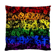 Lgbt Pride Rainbow Gay Lesbian Standard Cushion Case (two Sides) by Pakrebo