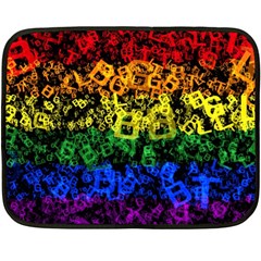 Lgbt Pride Rainbow Gay Lesbian Fleece Blanket (mini) by Pakrebo