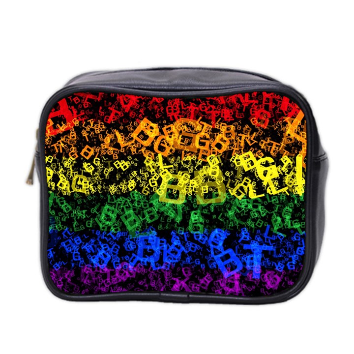 Lgbt Pride Rainbow Gay Lesbian Mini Toiletries Bag (Two Sides)