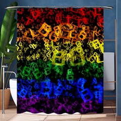 Lgbt Pride Rainbow Gay Lesbian Shower Curtain 60  X 72  (medium)  by Pakrebo