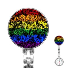 Lgbt Pride Rainbow Gay Lesbian Stainless Steel Nurses Watch by Pakrebo