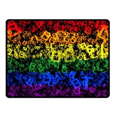 Lgbt Pride Rainbow Gay Lesbian Double Sided Fleece Blanket (small)  by Pakrebo