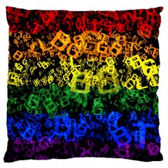 Lgbt Pride Rainbow Gay Lesbian Standard Flano Cushion Case (two Sides) by Pakrebo