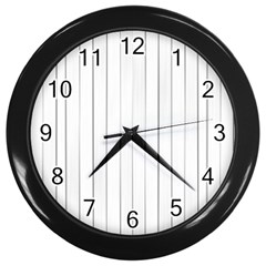 Bright Linear Abstract Print Wall Clock (black)