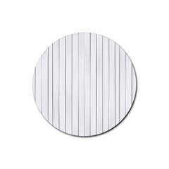 Bright Linear Abstract Print Rubber Round Coaster (4 Pack)  by dflcprintsclothing