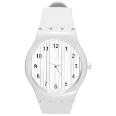 Bright Linear Abstract Print Round Plastic Sport Watch (m) by dflcprintsclothing