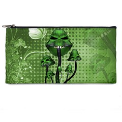 Funny Mushroom Skulls With Crow And Butterflies Pencil Cases by FantasyWorld7