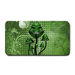 Funny Mushroom Skulls With Crow And Butterflies Medium Bar Mats by FantasyWorld7