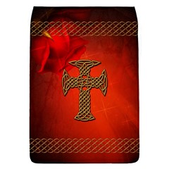 Wonderful Celtic Cross On Vintage Background Removable Flap Cover (l) by FantasyWorld7