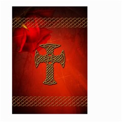 Wonderful Celtic Cross On Vintage Background Large Garden Flag (two Sides) by FantasyWorld7