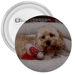 Cockapoo In Dog s Bed 3  Buttons by pauchesstore