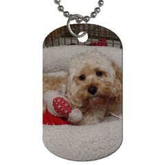 Cockapoo In Dog s Bed Dog Tag (two Sides) by pauchesstore