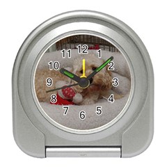 Cockapoo In Dog s Bed Travel Alarm Clock by pauchesstore