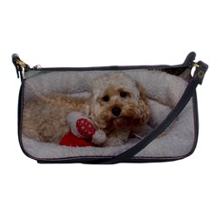 Cockapoo In Dog s Bed Shoulder Clutch Bag by pauchesstore