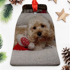 Cockapoo In Dog s Bed Bell Ornament (two Sides) by pauchesstore