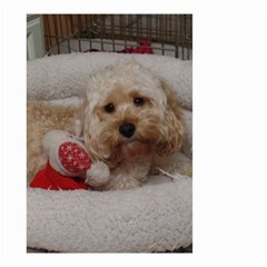 Cockapoo In Dog s Bed Small Garden Flag (two Sides)