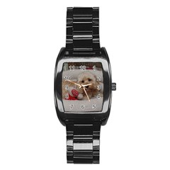 Cockapoo In Dog s Bed Stainless Steel Barrel Watch by pauchesstore