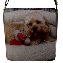 Cockapoo In Dog s Bed Flap Closure Messenger Bag (s)