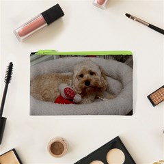 Cockapoo In Dog s Bed Cosmetic Bag (xs)