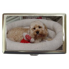 Cockapoo In Dog s Bed Cigarette Money Case