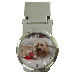 Cockapoo In Dog s Bed Money Clip Watches