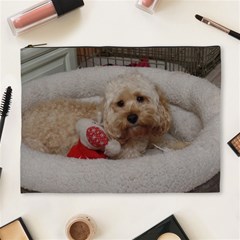 Cockapoo In Dog s Bed Cosmetic Bag (xl)