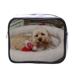 Cockapoo In Dog s Bed Mini Toiletries Bag (one Side)