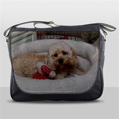 Cockapoo In Dog s Bed Messenger Bag