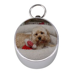 Cockapoo In Dog s Bed Mini Silver Compasses by pauchesstore