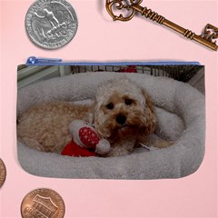 Cockapoo In Dog s Bed Large Coin Purse by pauchesstore