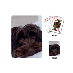 Laying In Dog Bed Playing Cards (mini) by pauchesstore