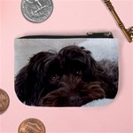 Laying In Dog Bed Mini Coin Purse Back