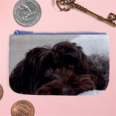 Laying In Dog Bed Large Coin Purse by pauchesstore