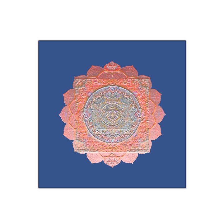 Boho Bliss Peach Metallic Mandala Satin Bandana Scarf