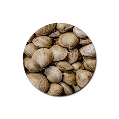 Shellfishs Photo Print Pattern Rubber Round Coaster (4 Pack)  by dflcprintsclothing