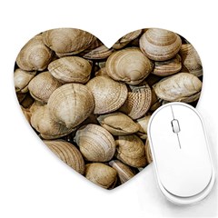 Shellfishs Photo Print Pattern Heart Mousepads