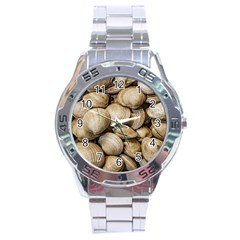 Shellfishs Photo Print Pattern Stainless Steel Analogue Watch