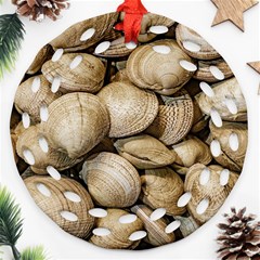 Shellfishs Photo Print Pattern Ornament (round Filigree)