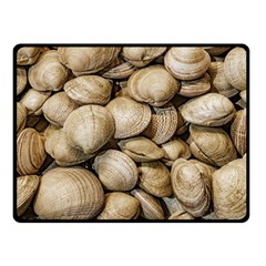 Shellfishs Photo Print Pattern Double Sided Fleece Blanket (small)  by dflcprintsclothing