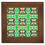 Modern Vintage Butterfly Geometric Framed Tiles Front